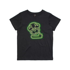 Neon Tiki Kids Black T-Shirt