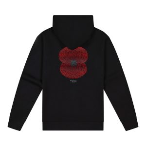 RSA Gradient Poppy Zip Hooded Sweater Black