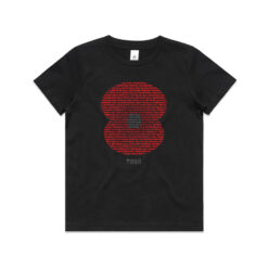 RSA Gradient Poppy Kids T-Shirt Black