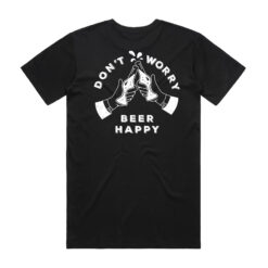 Beer Happy mens black t-shirt