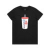 Longest Drink Cup Women's Black T-shirt